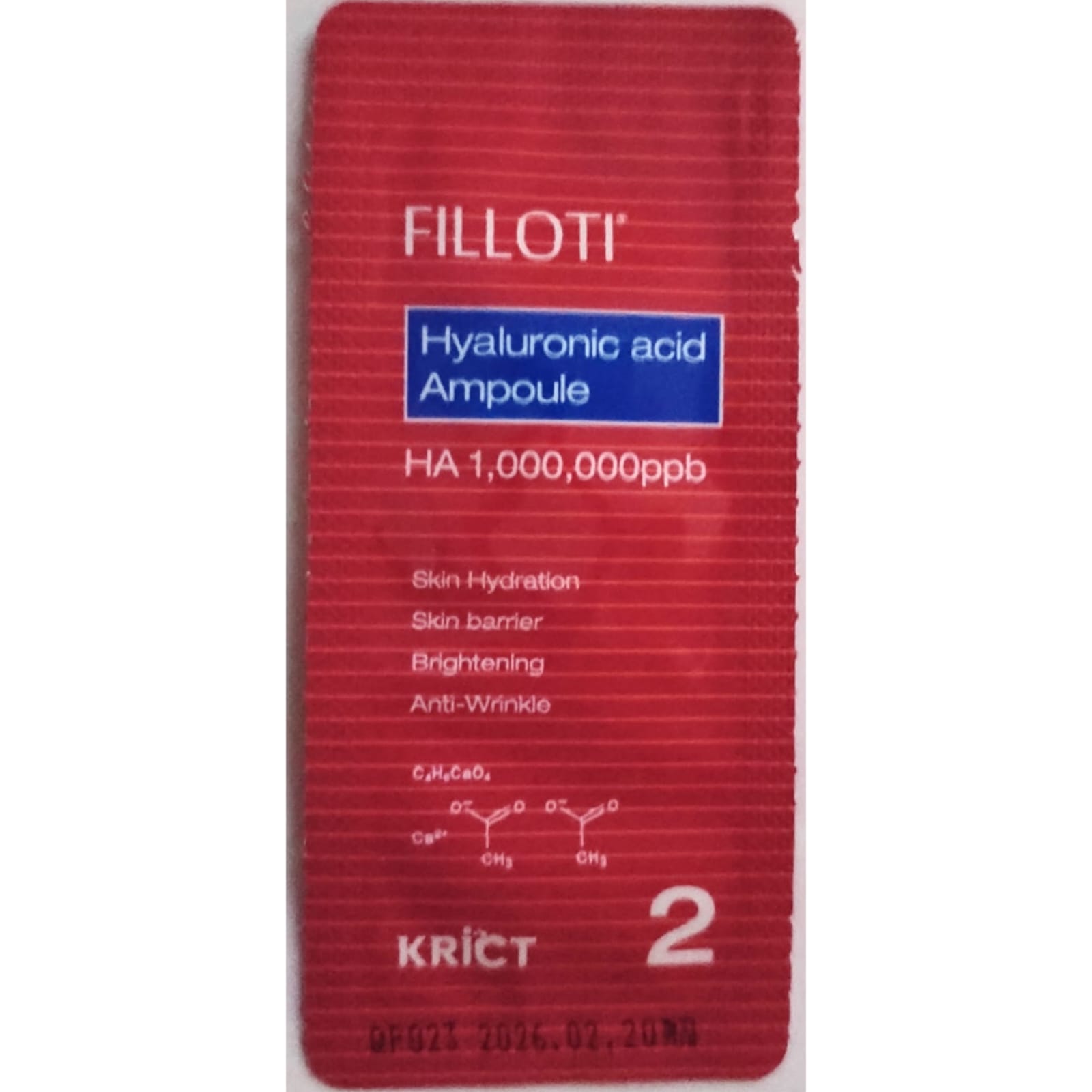 FILLOTI - FILLOTI 透明質酸 Ampoule（2分鐘鎖水)(韓國皮膚專家研製）15pcs